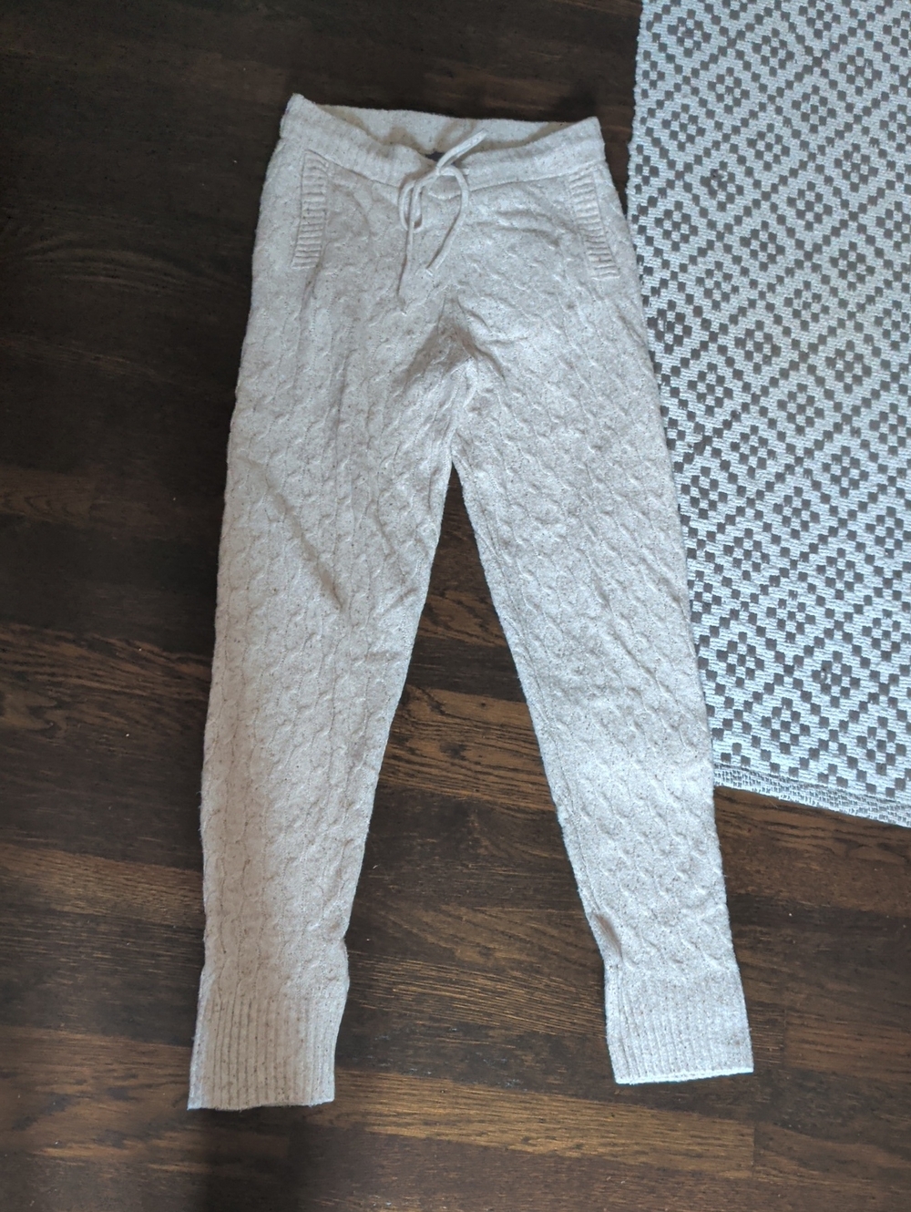 Auden Cable-Knit Jeggings - Light Cream